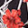Floral Print Chiffon Back Tunic, Red