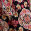 Floral Tile Motif Maxi Dress, Black Pattern