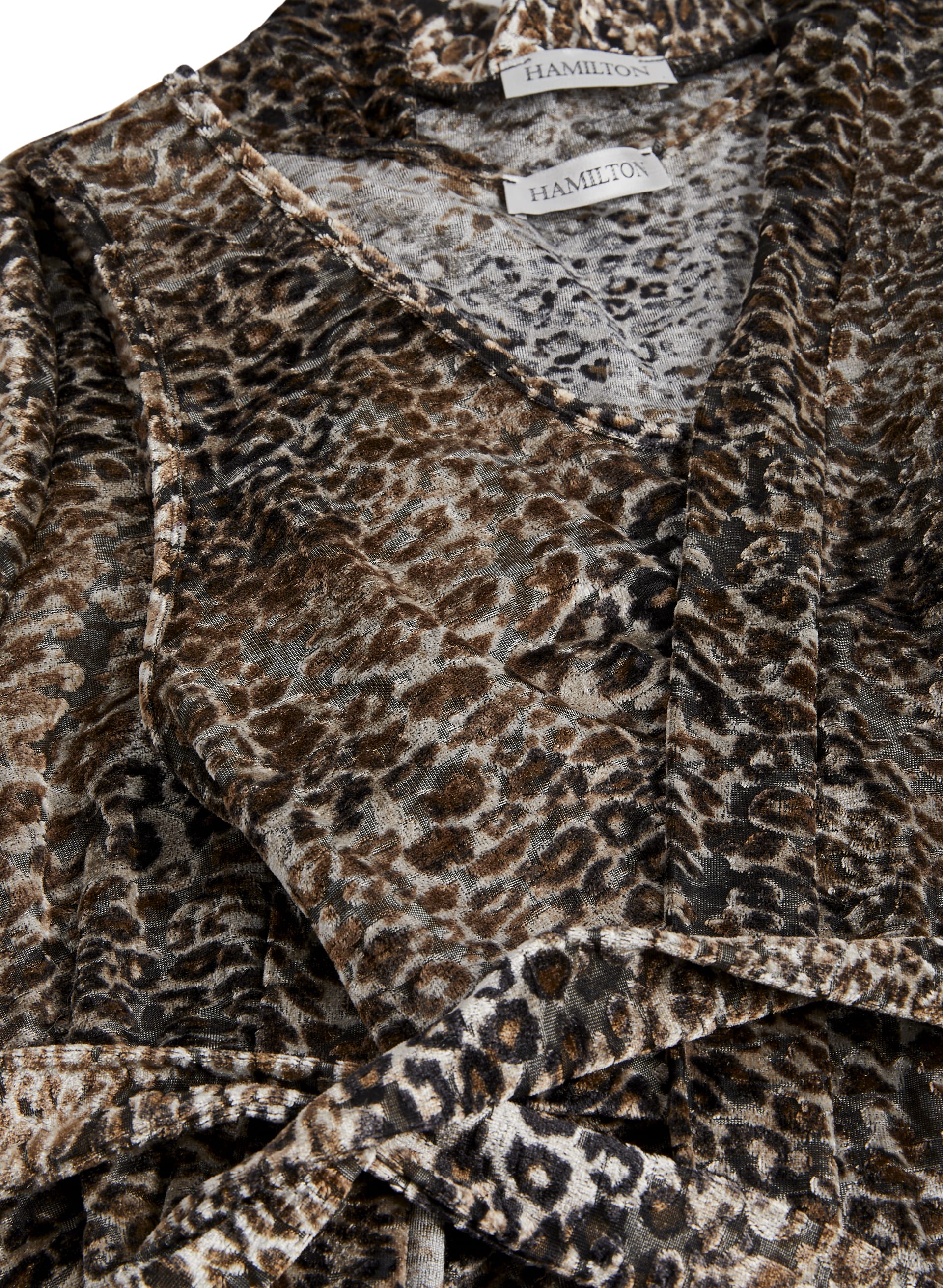 Animal Print Sleepshirt & Robe Set | Laura