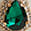 Boucles d'oreilles pendantes à pierres et cristaux, Vert menthe