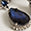 Boucles d'oreilles pendantes en pierres et cristaux, Bleu frisson
