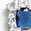 Three-Tier Crystal & Rhinestone Earrings, Cool Blue