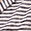 Striped Collared V Neck Top, Navy & White