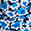 Floral Cold Shoulder Sleepshirt, Blue Pattern