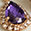 Tiered Dangle Earrings, Purple