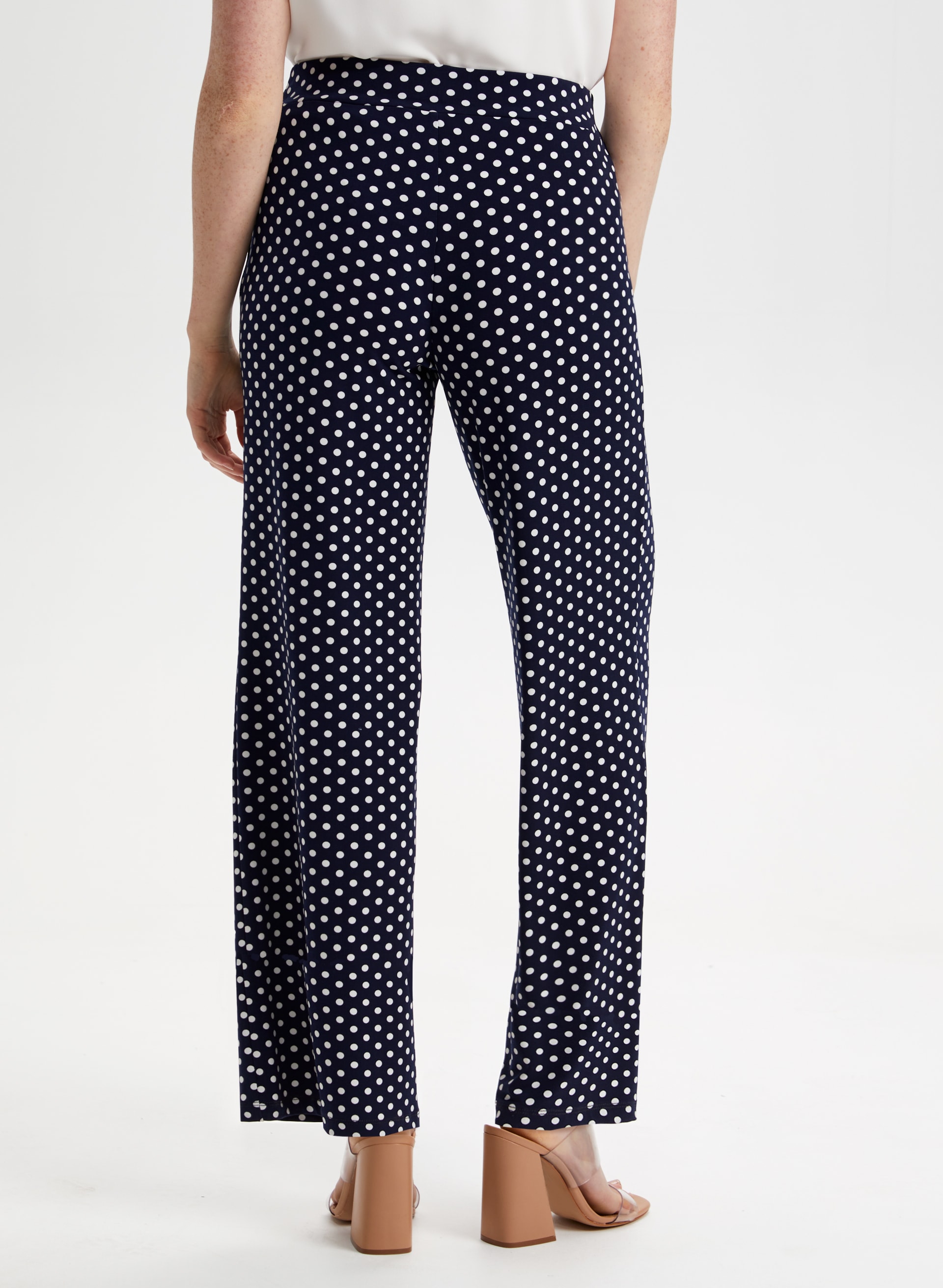 Polka Dot Print Pants | Laura