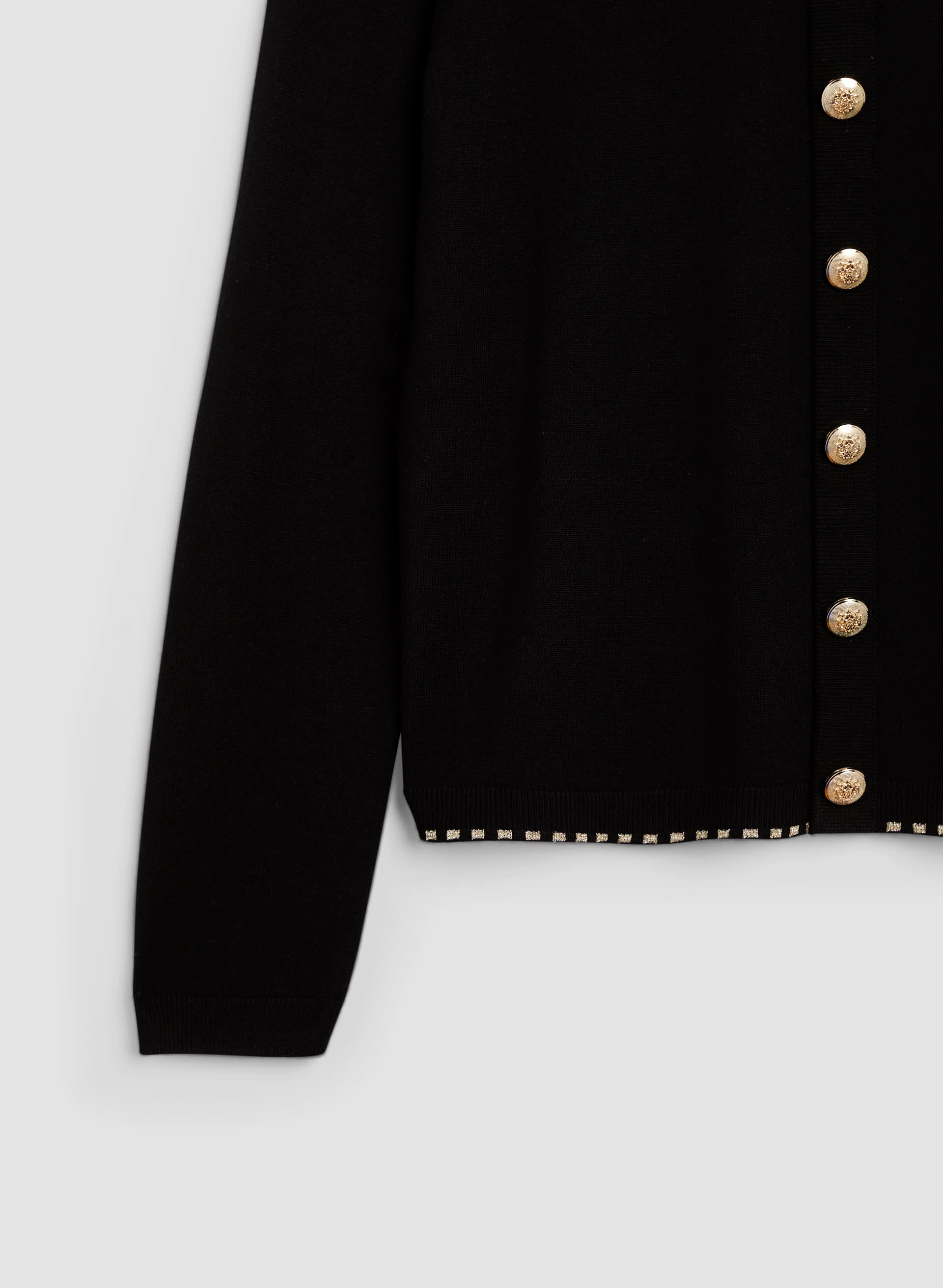 Gold Button Detail Pullover Sweater | Melanie Lyne