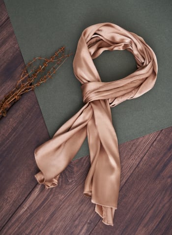 Solid-Coloured Scarf, Beige