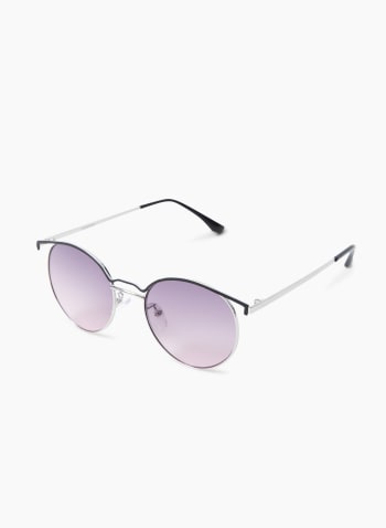 Wireframe Sunglasses, Silver
