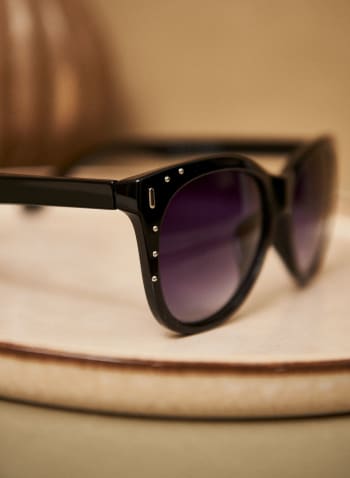 Stud Detail Sunglasses, Black