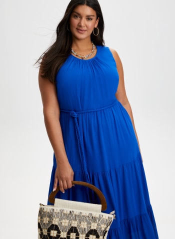 Tiered Maxi Dress, Mediterranean Blue