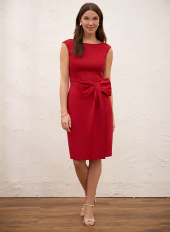 Bow Detail Dress, Red