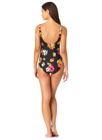 Anne Cole - Floral One-Piece Swimsuit, Black Pattern
