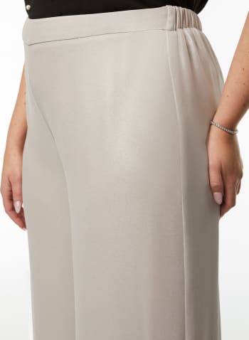 Pull-On Wide Leg Pants, Off White