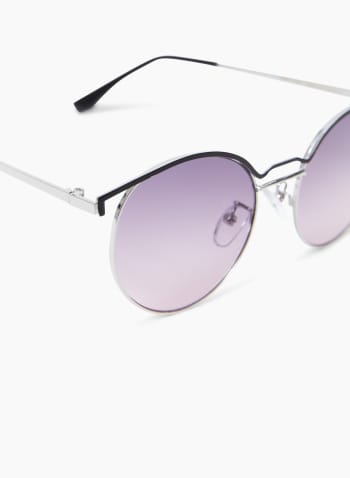 Wireframe Sunglasses, Silver