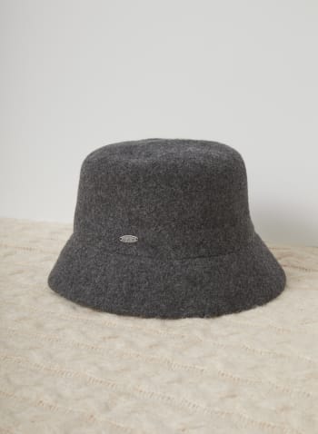 Wool Bucket Hat, Grey