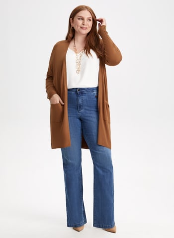 Open Front Cardigan, Toffee