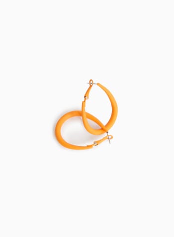 Hoop Earrings, Orange