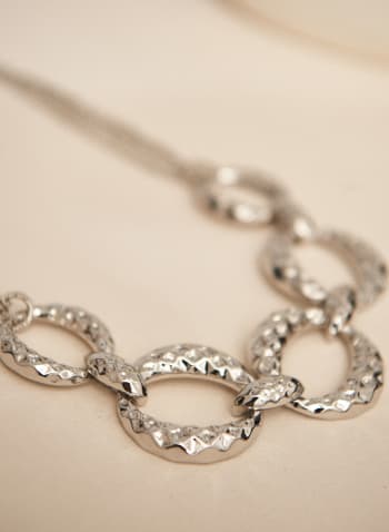 Large Link Necklace, Grey
