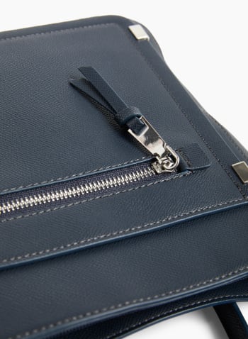 Pocket Detail Handbag, Marine