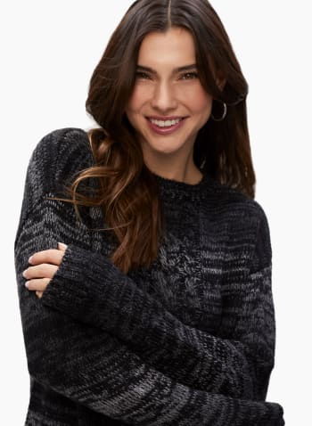 Cable Knit Sweater, Multi