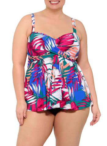 Christina - Tropical One-Piece Swimsuit, Fuchsia