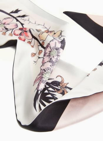 Foulard cravate à motif floral, Mademoiselle
