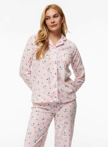 Dog & Heart Pyjama Set, Assorted