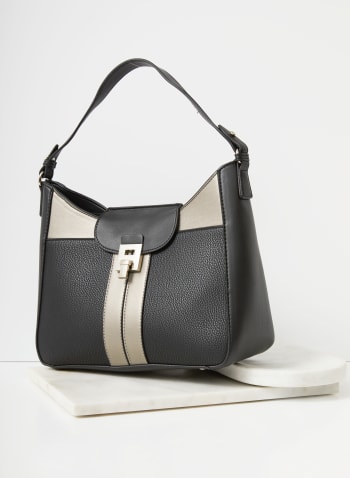 Two-Tone Handbag, Black