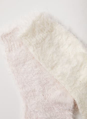 Fuzzy Socks 2-Pack, Pink