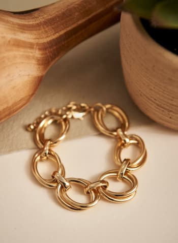 Linked Chain Bracelet, Gold