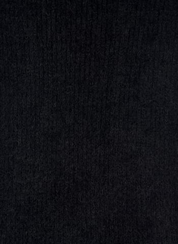 Foulard duveteux texturé, Noir
