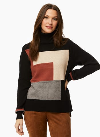 Turtleneck Sweater, Brown