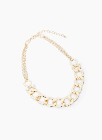 Large Link Necklace, Gold