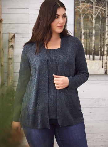 Fooler Cardigan With Shimmer, Multi