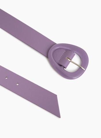 Triangle Buckle Belt, Purple