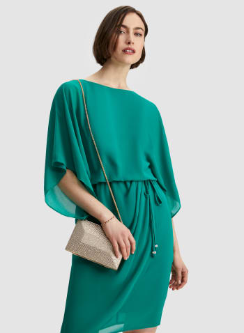 Tie Detail Dress, Mint Green