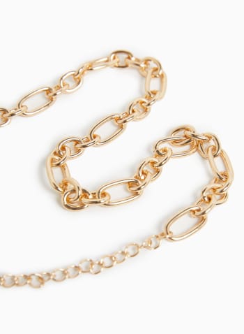 Short Chain Link Necklace, Gold
