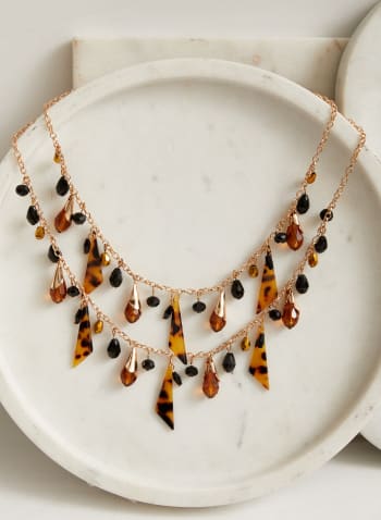 Double Road Necklace, Brown