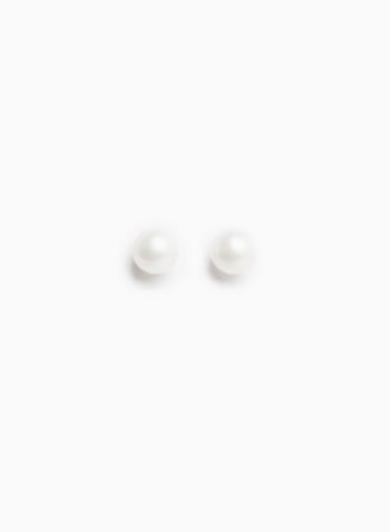 Pearl Stud Earrings, Pearl