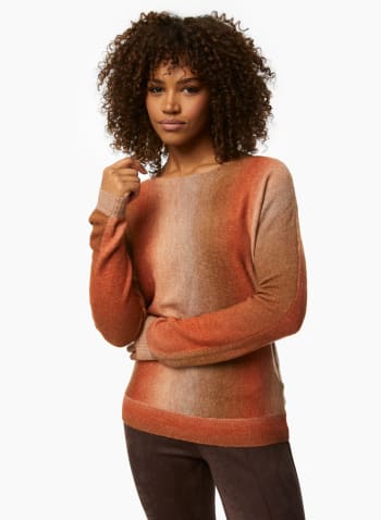 Boat Neck Sweater, Brown