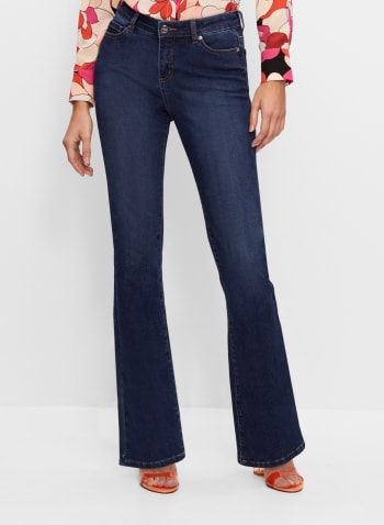Essential Flare Leg Jeans, Blueberry