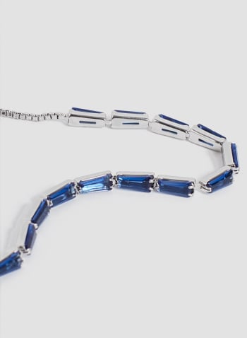 Bracelet ajustable à baguettes colorées, Bleu frisson