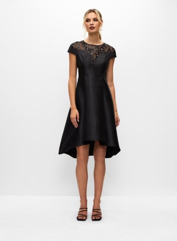 Adrianna Papell - Sequin Mesh Dress, Black