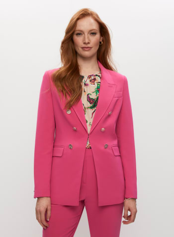 Button Detail Jacket, Pink