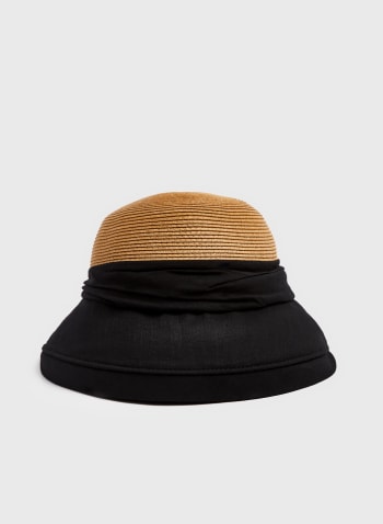 Two-Tone Cloche Hat, Camel
