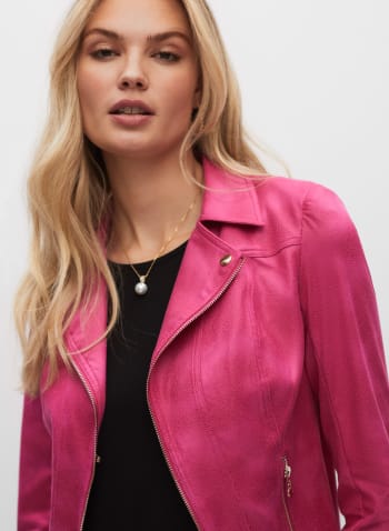 Vex - Notched Collar Jacket, Pink