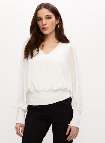 Lace Detail Top, Off White