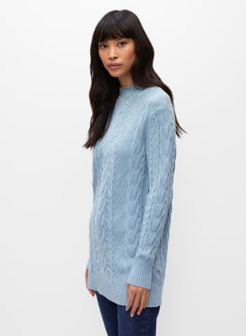Cable Stitch Sweater, Blue