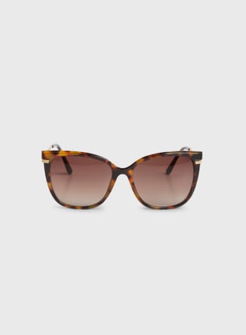 Tortoise Detail Sunglasses, Coconut 